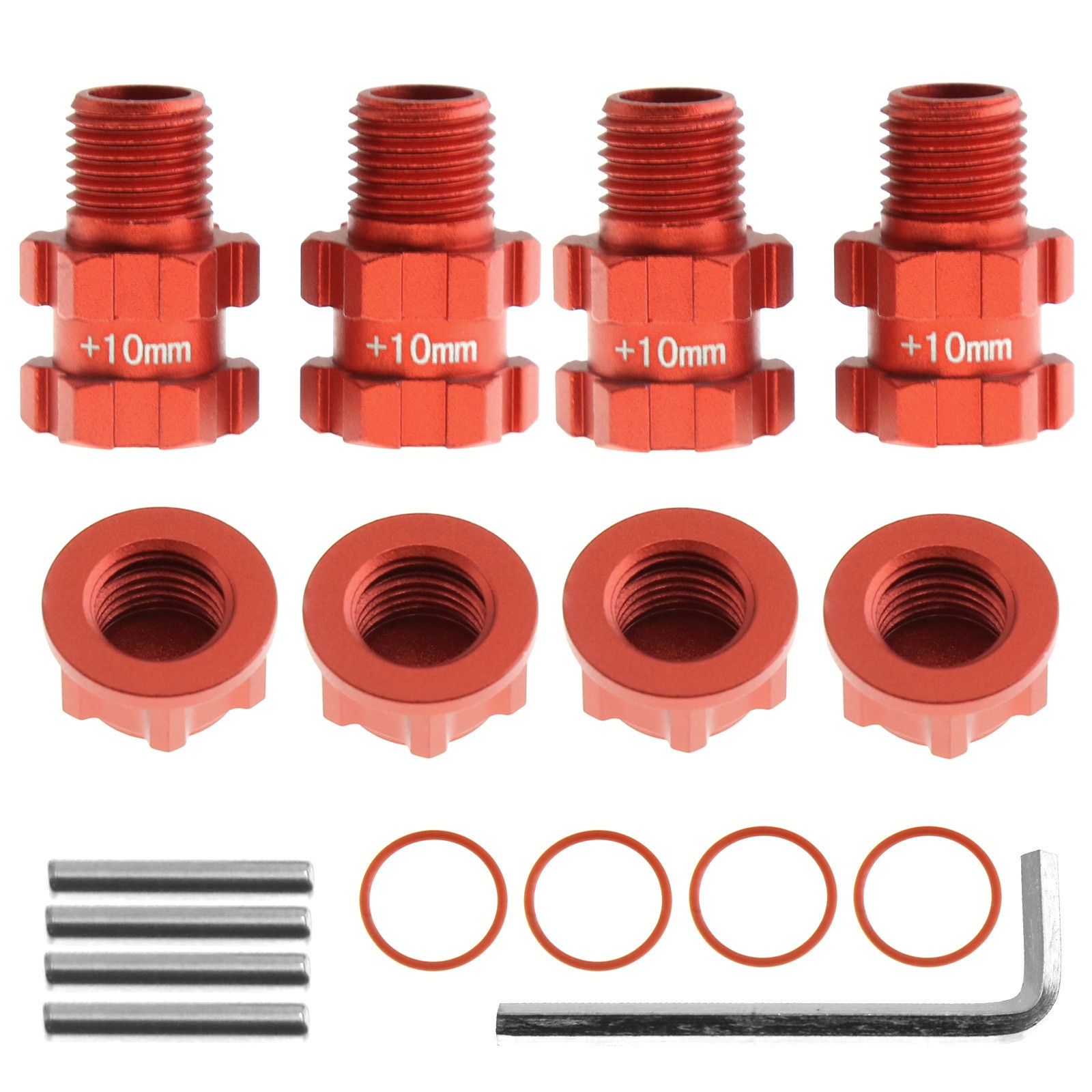 4PCS 14mm to 17mm Wheel Hex Hub Adapter for Arrma Senton Granite 4X4 3S,