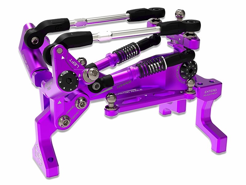 3RACING SAK-D6807 ALU FRONT BULKHEAD MONO SHOCK SET FOR 1/10 AUPER D6S DRIFT CAR