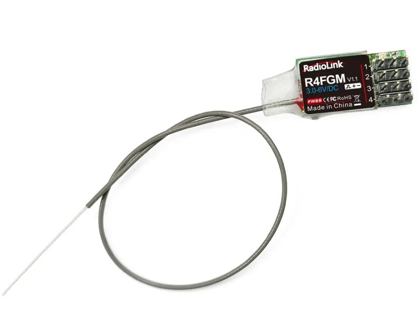 RadioLink R4FGM Receivers For Mini RC Cars, Mini RC Crawler 1/24 1/28 RC Boats