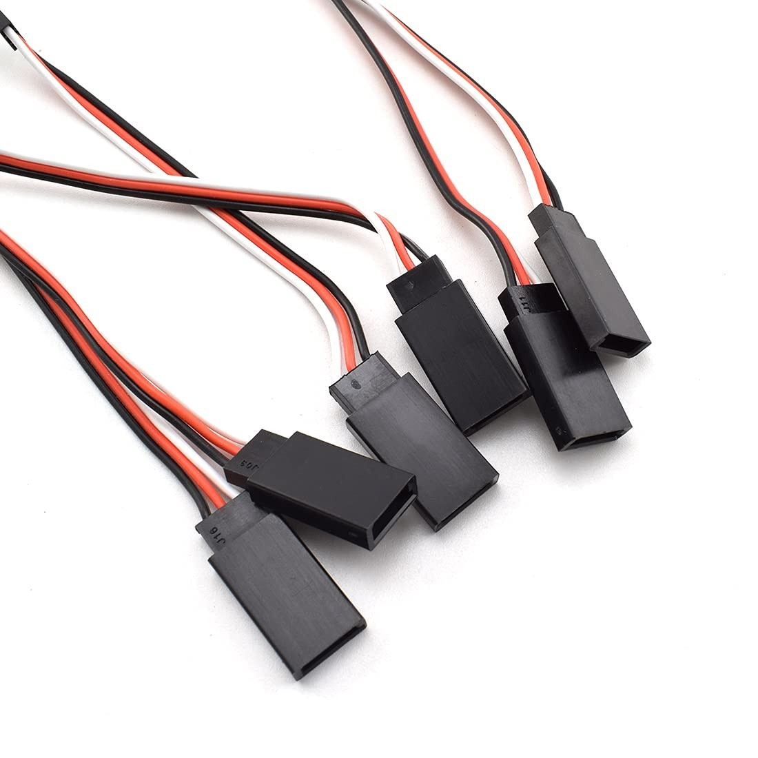 12 PCS RC Servo Extension Cables – 3 Sizes, Male to Female, Compatible with F…