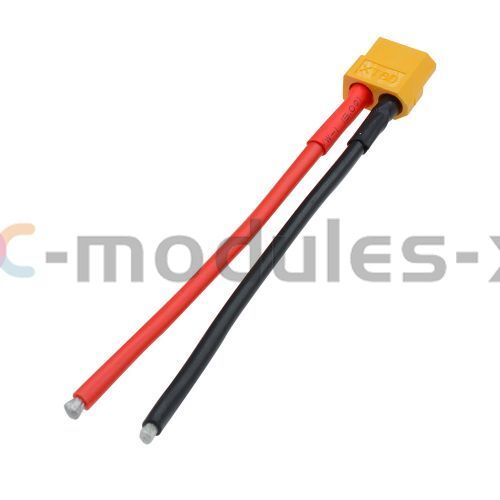 XT60 Male / Female Connectors 10CM Silicone Wire Cable 14 AWG For Lipo RC ESC