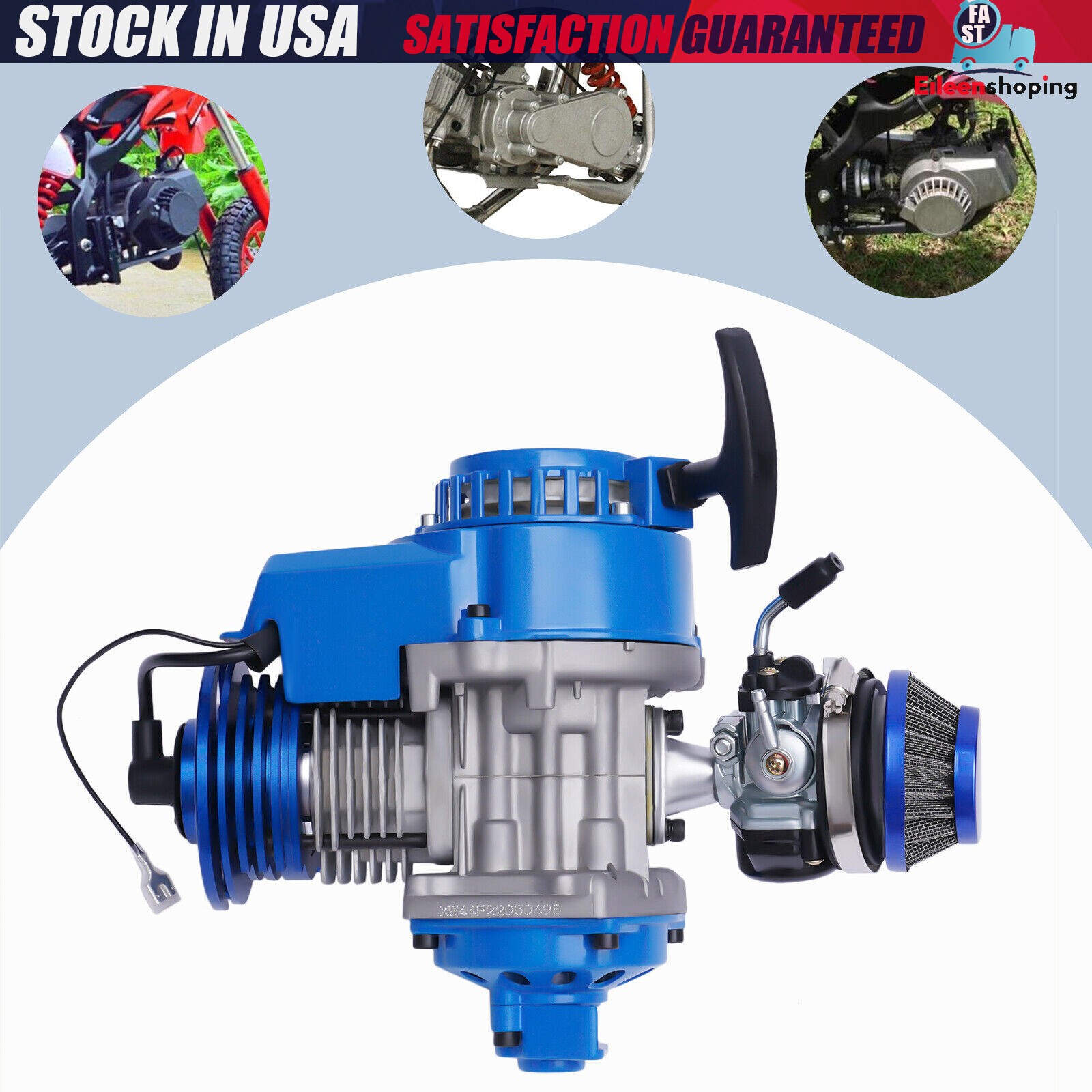 2-Stroke High Performance Engine Racing Motor for 47cc 49cc 50cc Pocket Dirt
