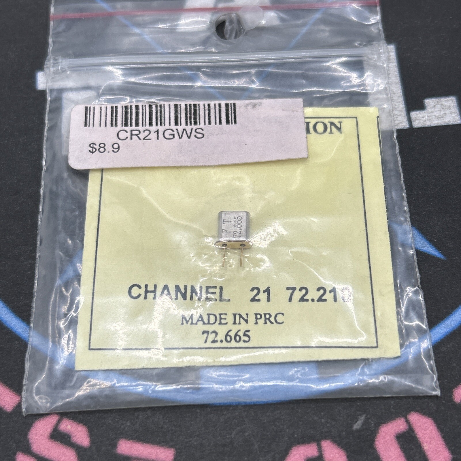 Grand Wing Servo. GWS. X’Tal / Micro Crystal. Channel 21 72.665