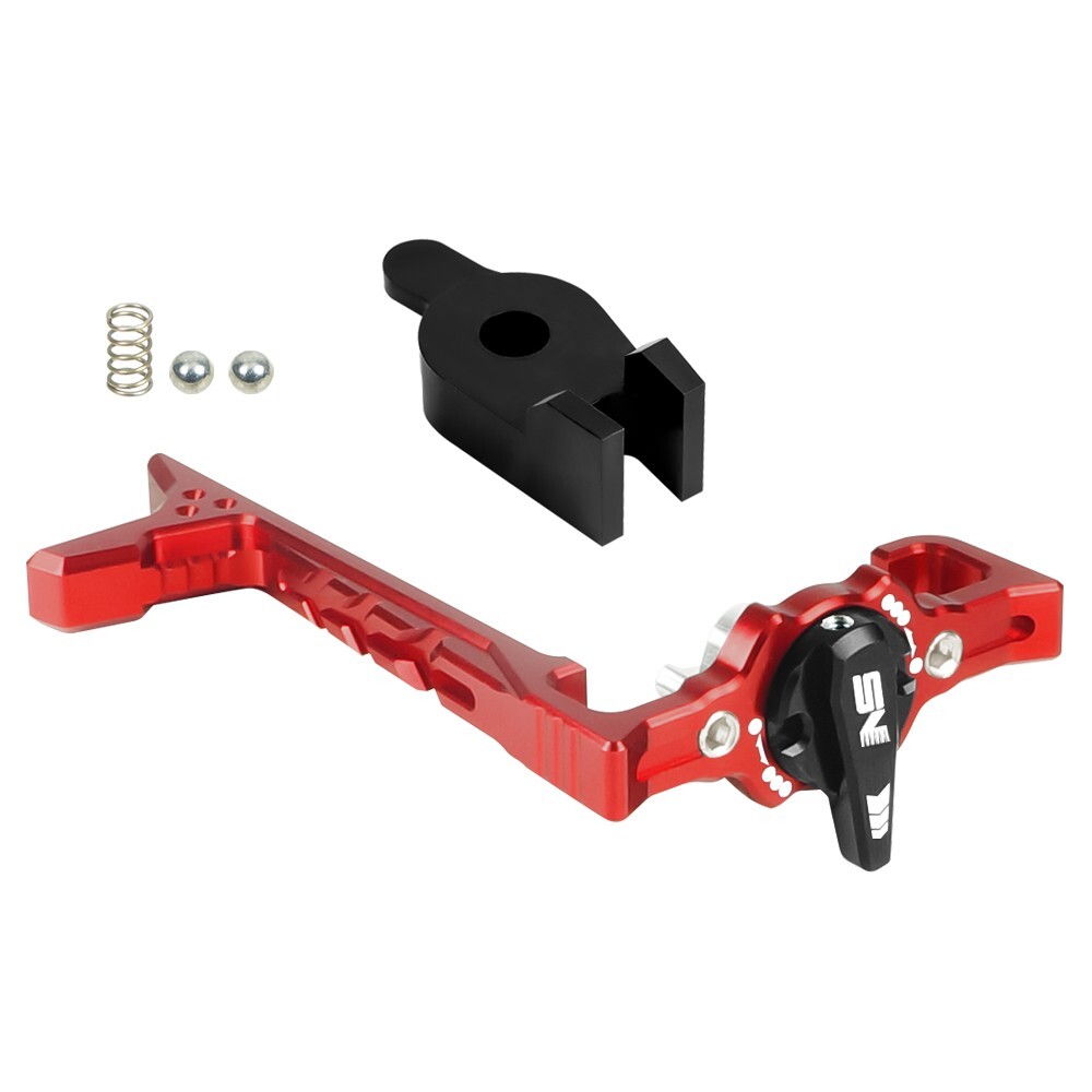 CNC Lightweight Selector Switch Side Charging Handle Kit-RED-Action Army AAP-01