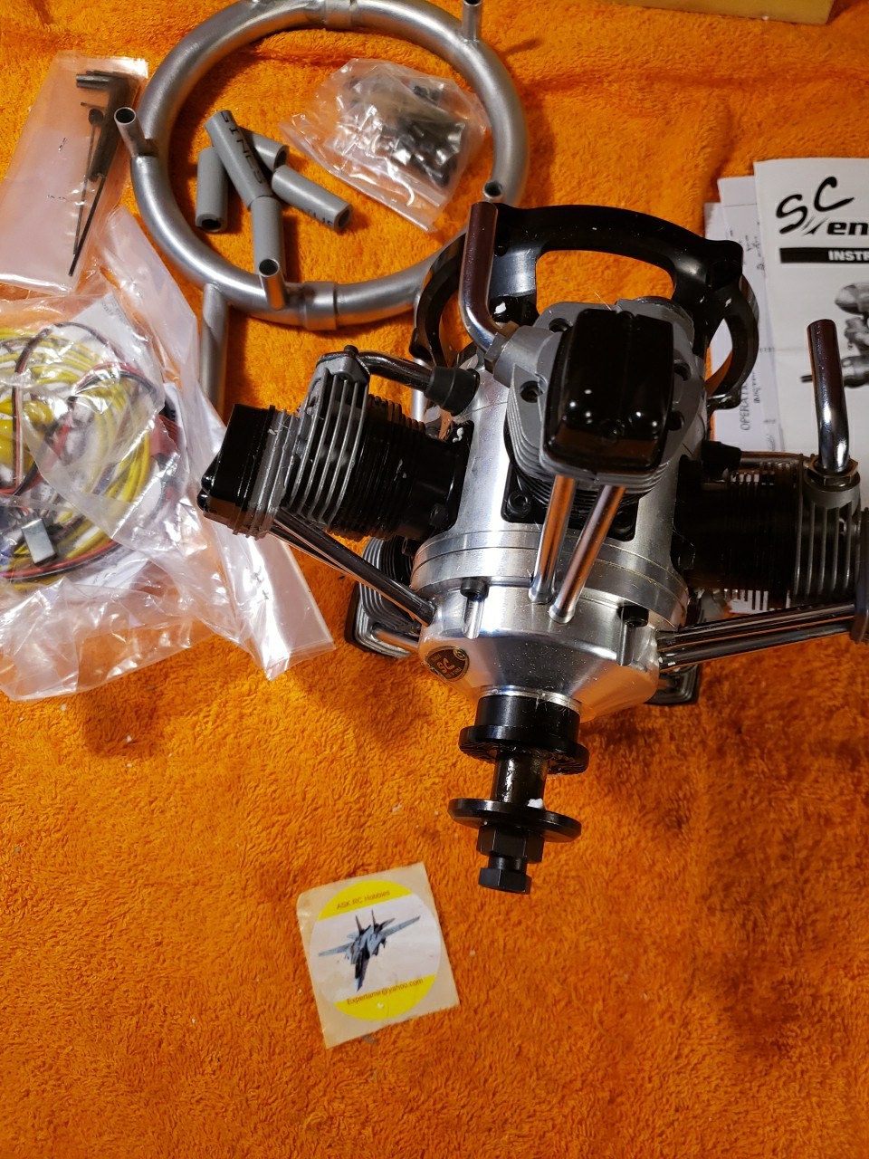 SC Engine – SC FS400AR – 5 Cylinder 64cc Size 4 Cycle RC motor – New – KIK25