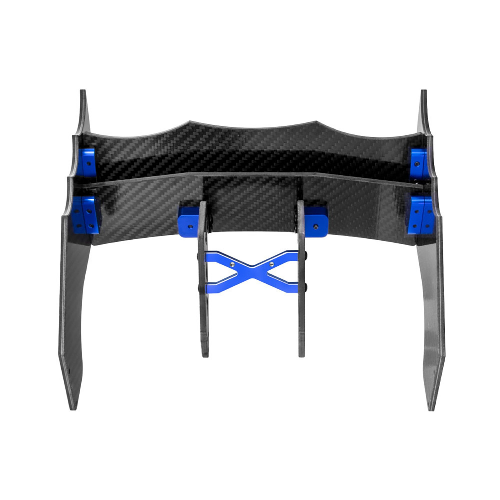Blue/Red Carbon Fiber Rear Tail Wing Set For ARRMA F1 LIMITLESS 1/7 RC Car