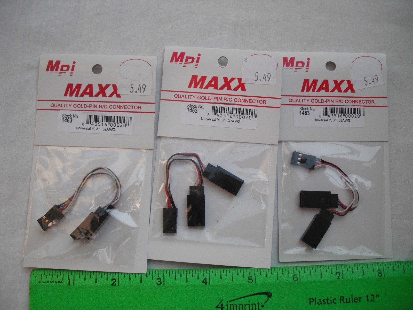 Lot of 3 Maxx Products Mpi 1463, Universal Y, 3″, 32AWG, Cable Wire,R/C Airplane