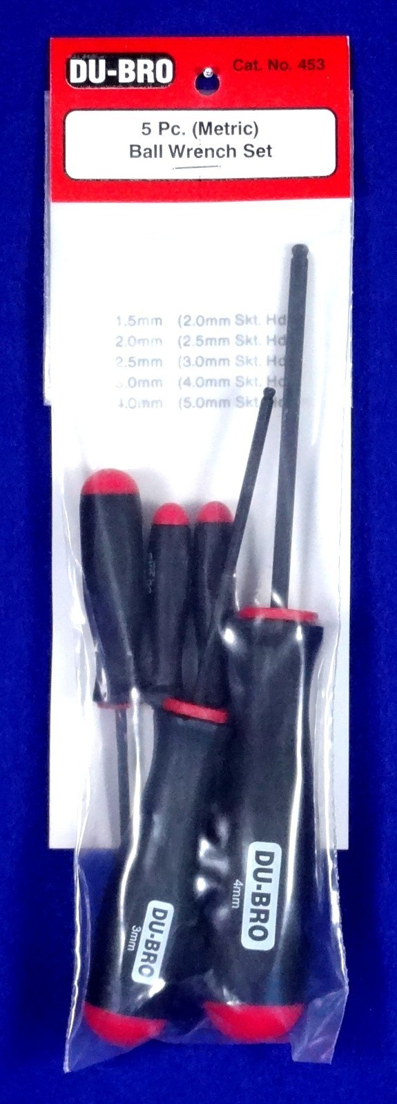 DU-BRO 5 PIECE METRIC BALL WRENCH SET ( CAT. # 453 )