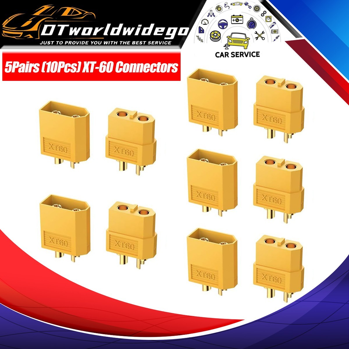 10Pcs – 20Pcs XT60 Male Female Bullet Connectors Plugs For RC Battery USA