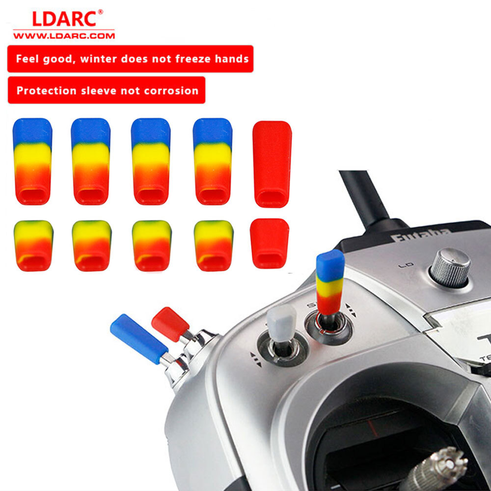 10Pcs LDARC FPV Remote Control Switch Protection Sleeve Lever Cap Silicone Cover
