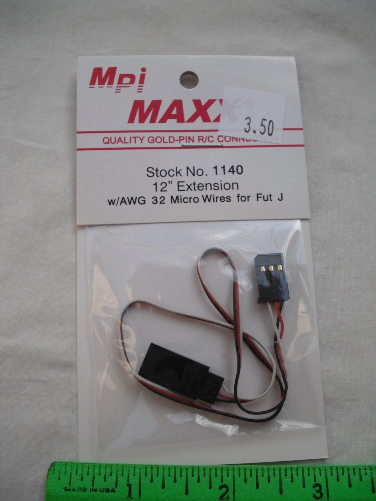 Lot of 3 Maxx Products Mpi 1140, 12″ Extension, Cable Wire,RC R/C Plane Airplane