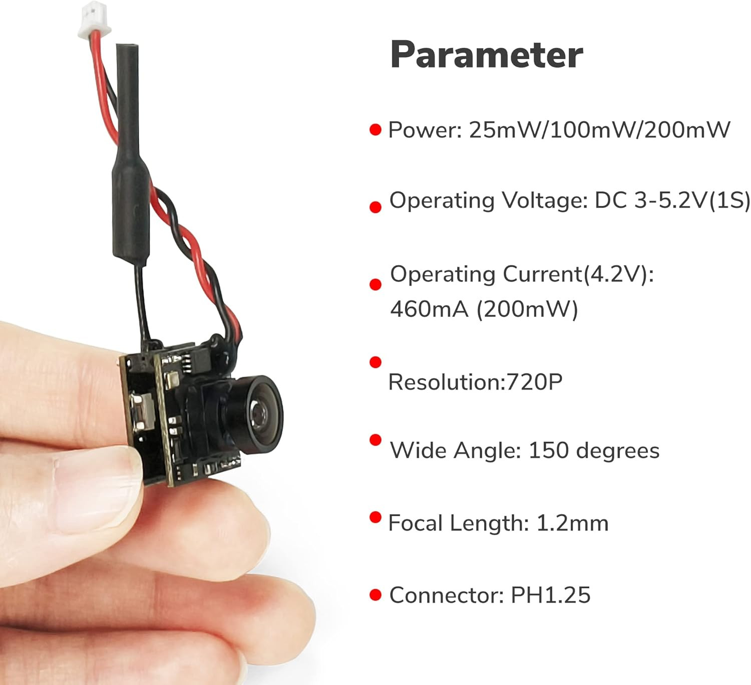 Radiolink 5.8G 48CH Wireless Image Transmission OSD Camera for RC8X FPV Display,