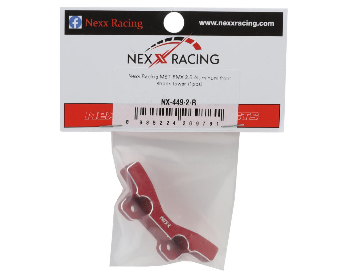 NEXX Racing MST RMX2.5 Aluminum Front Shock Tower (Type 2) (Red) [NX-449-2-R]