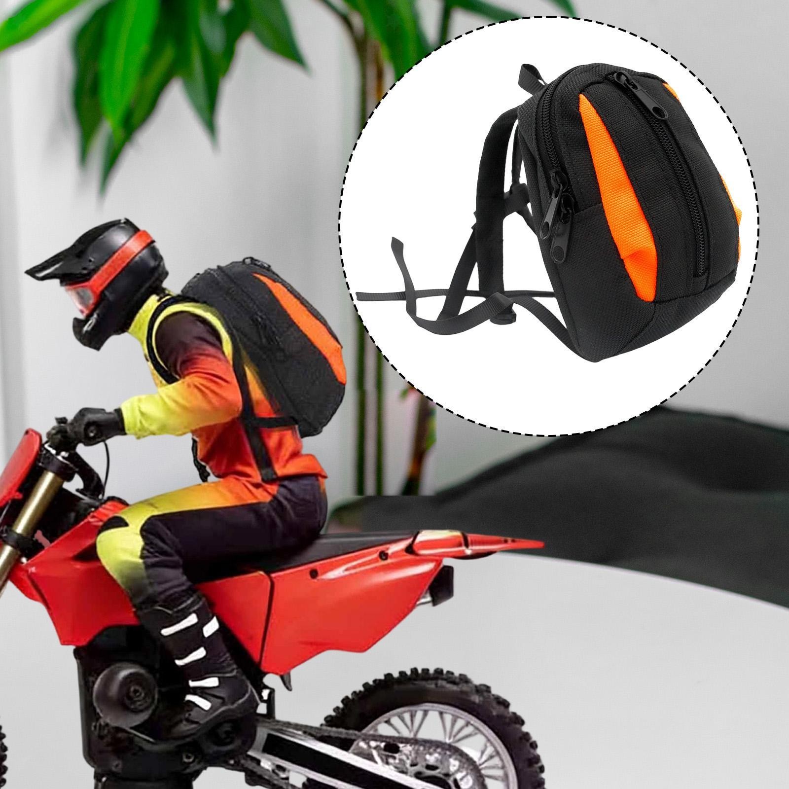 1:4 RC Motorcycle Simulation Backpack Equipment Decorative Backpack Replacement