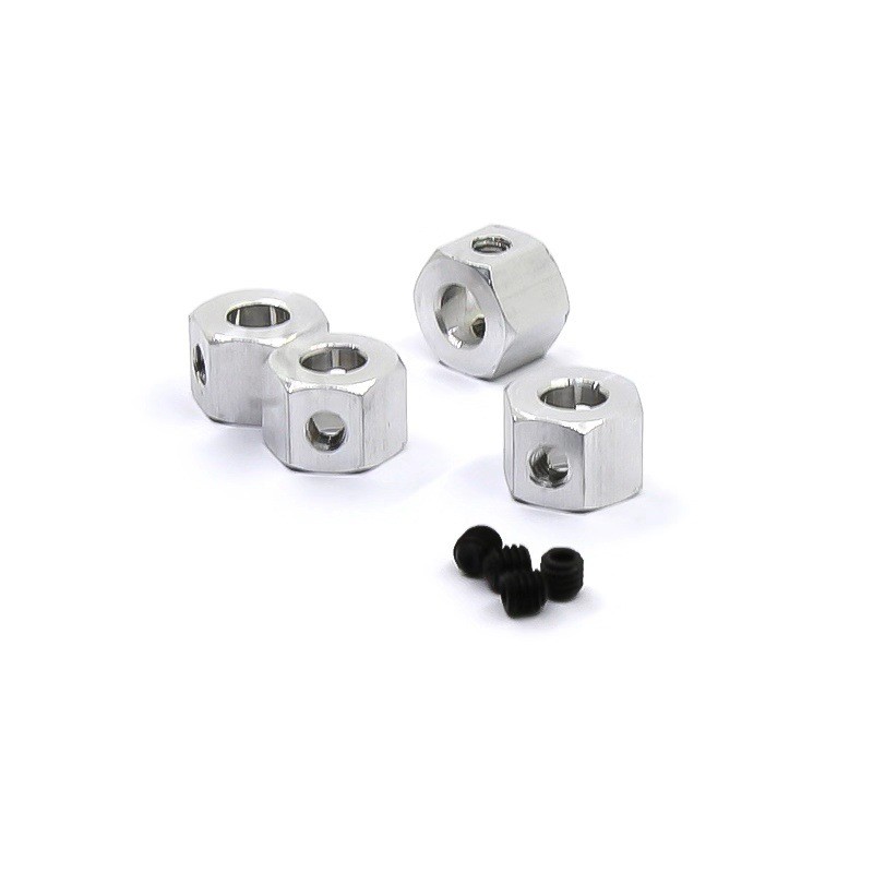 4PCS 5mm To 12mm Metal Combiner Wheel Hub Hex Adapter For WPL D12 C14 B14 MN D90
