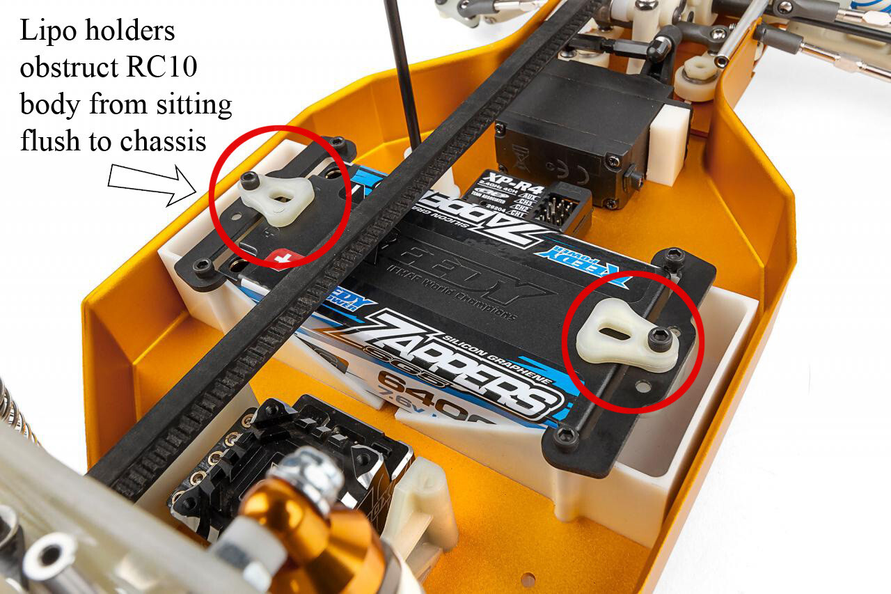 Team Associated RC10 4WD ASC6040 Lipo 2s Brace Holder (Natural)