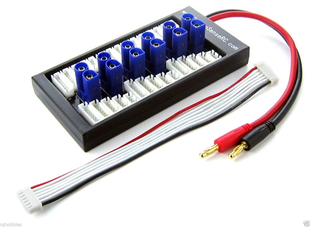 Common Sense Paraboard – Parallel Charging Board for Lipos with EC5 Connectors