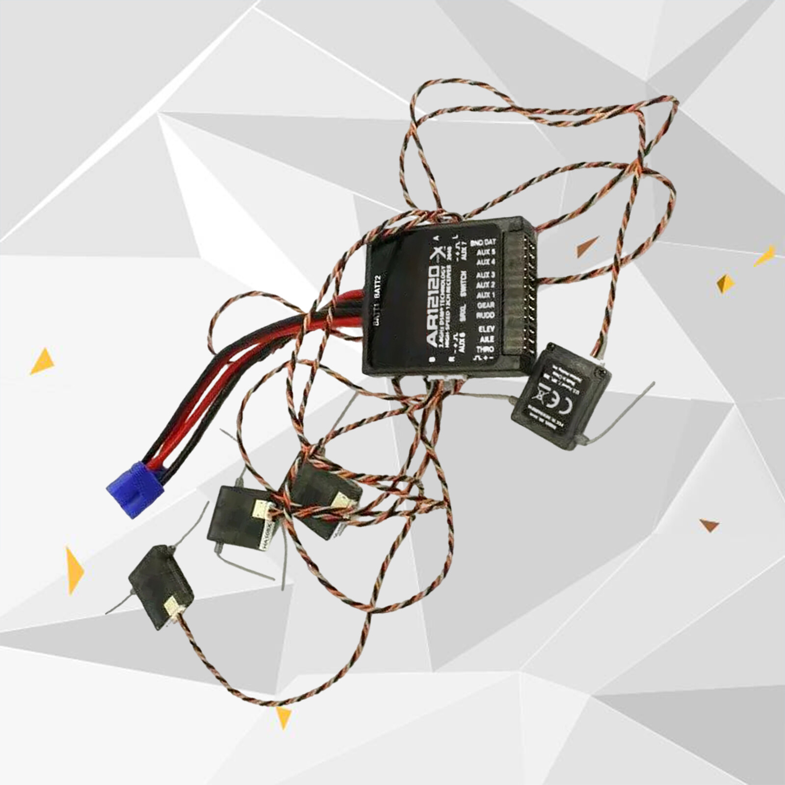 2.4GHZ 12-Channel DSMX/XPlus Power Safe Receiver ± 4 Satellites for SPMAR12120