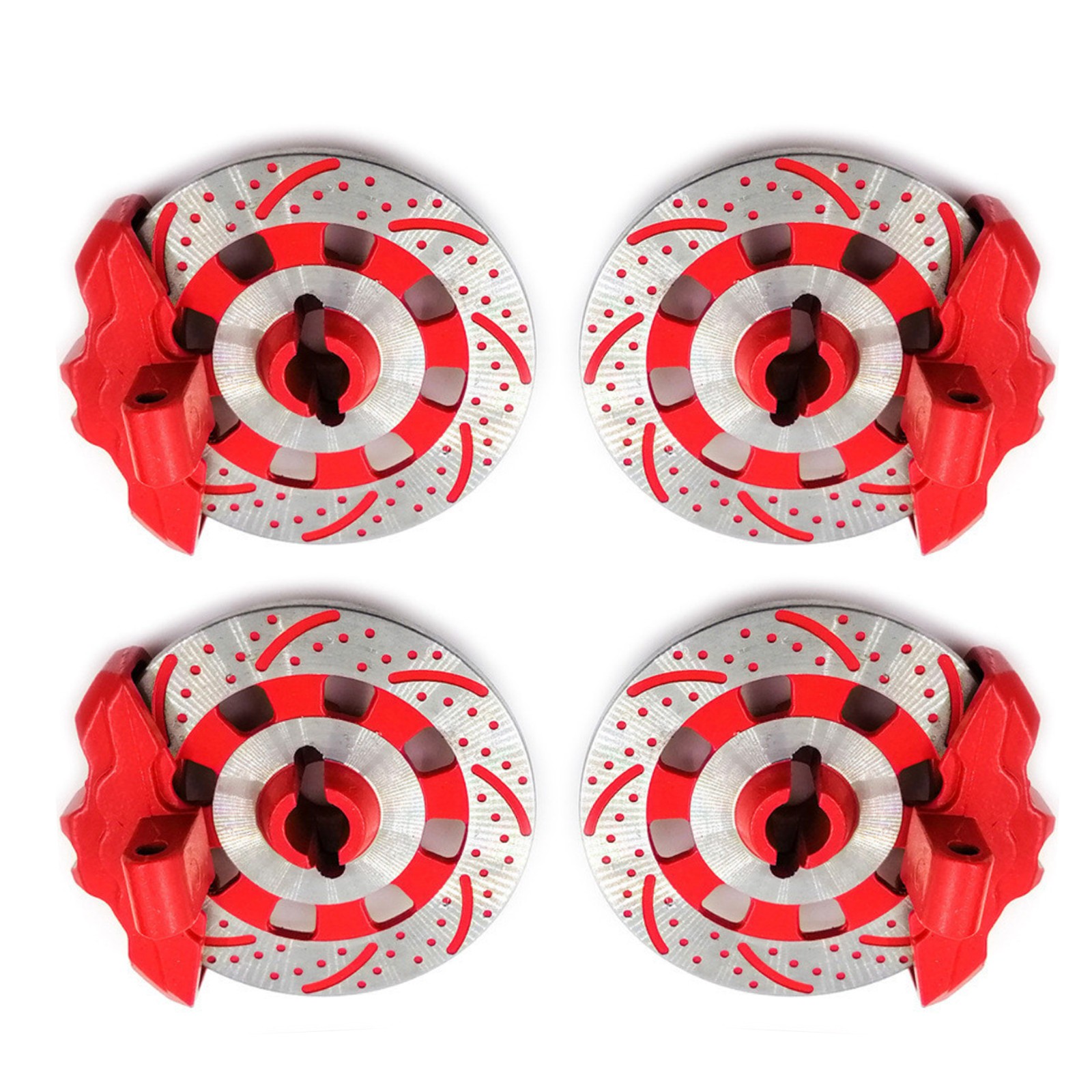 4Pcs Red Brake Disc Calipers For TRAXXAS UDR Unlimited Desert Racer 1/7 RC Car B