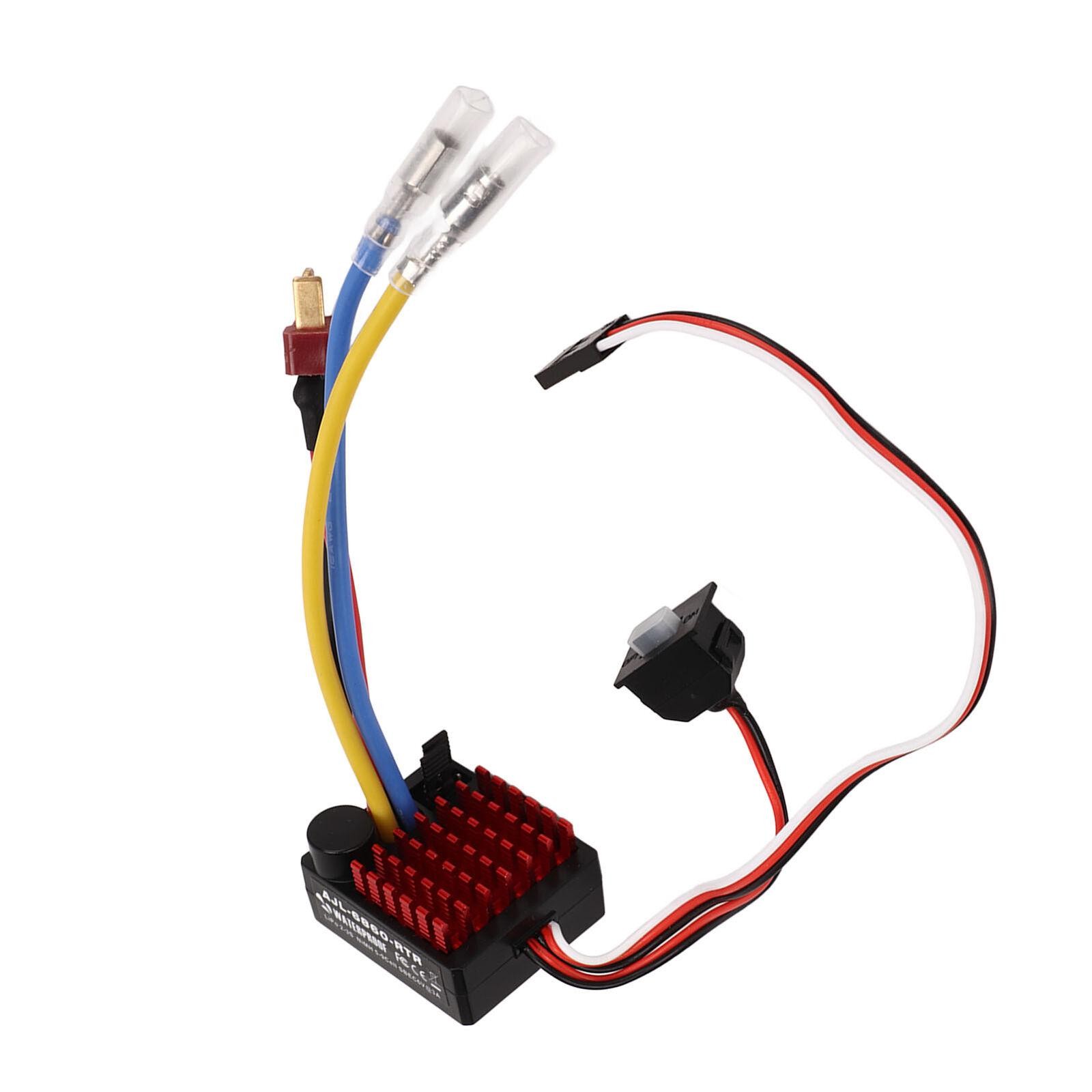 RC Car Brushed ESC 60A Waterproof Electronic Speed Controller For 1/10 RC Boat g