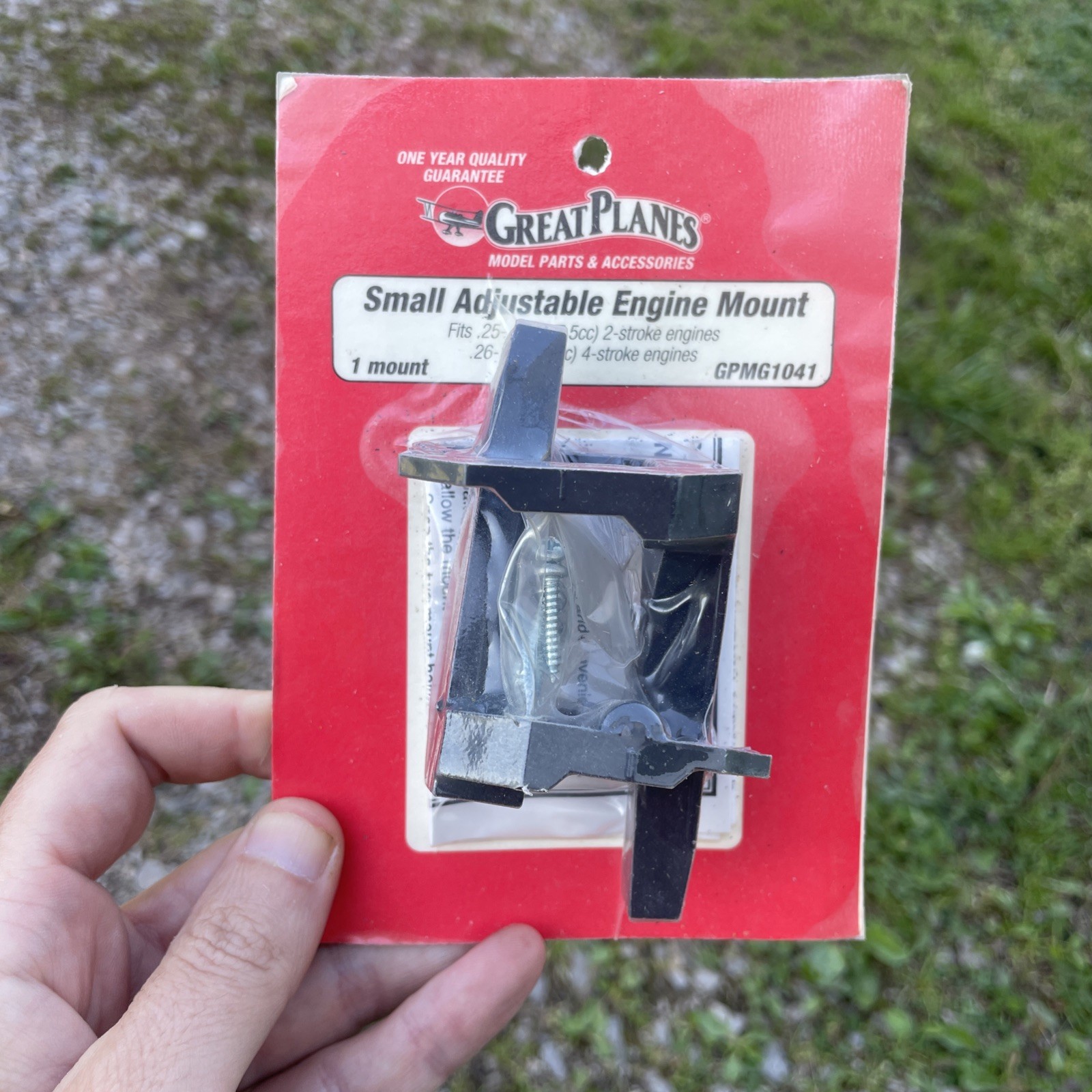 Great Planes GPMG1041 Small Adjustable Engine Mount .25–.40 RC NOS Airplane