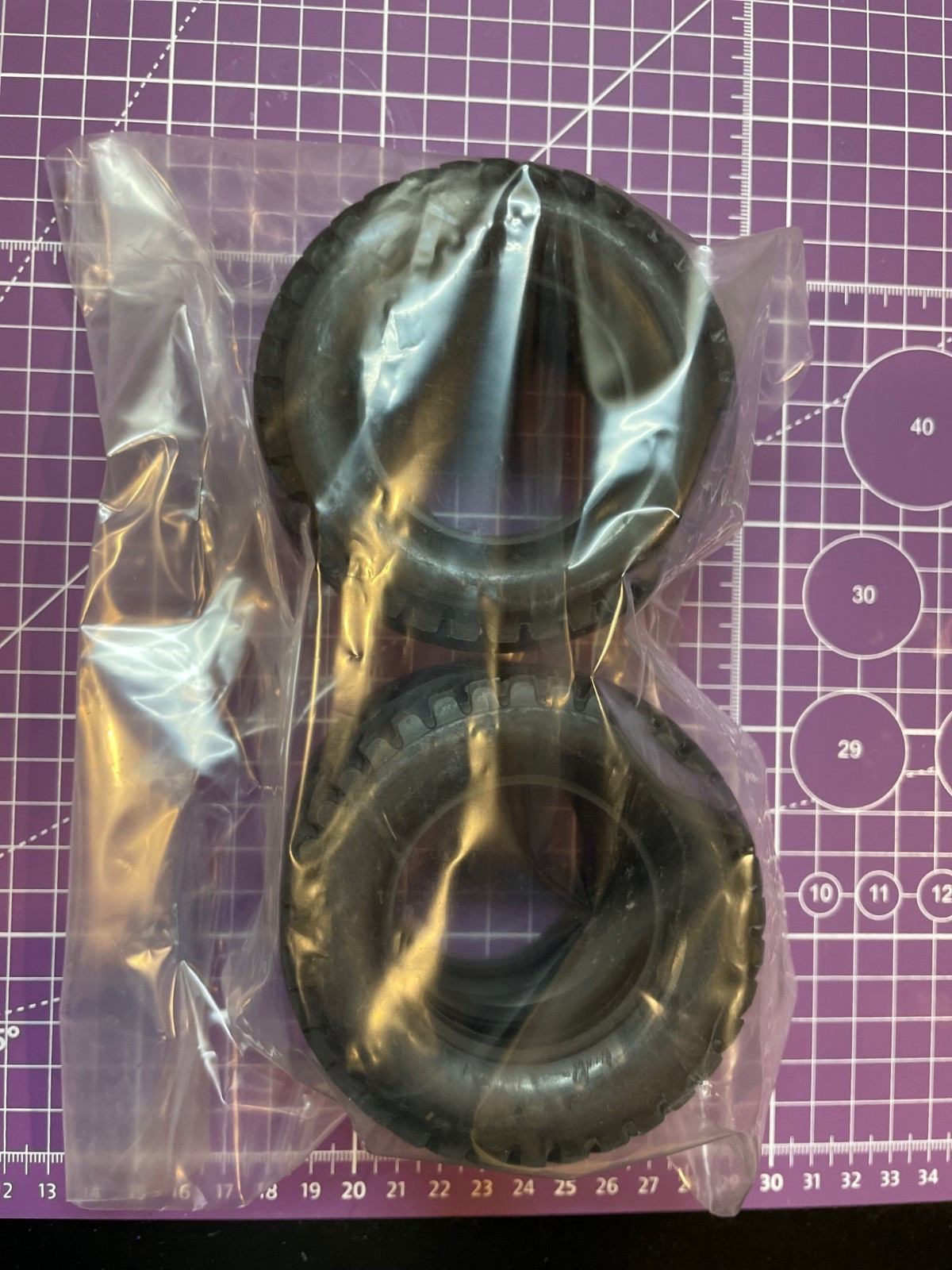 NEW SEALED TAMIYA CC-02 TIRES (4) FROM KIT