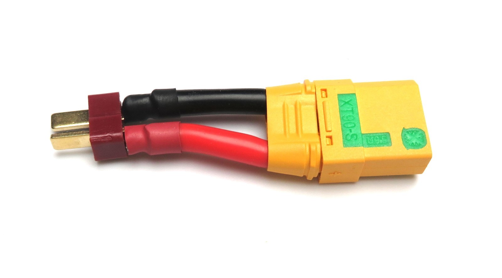 Male Deans to Female XT-90 Anti Spark 10AWG Connector 3″, 6″, 12″