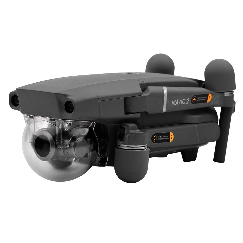Transparent HD Gimbal Camera Lens Sun Hood Cap Cover For DJI MAVIC 2 PRO Drone A