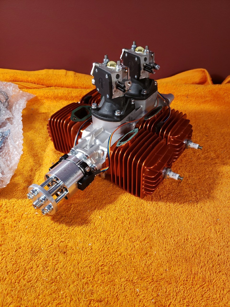 3W Engine – 3W 140i B4-CS Flat Quad Competition Series RC Gas Motor 14HP – KIK25