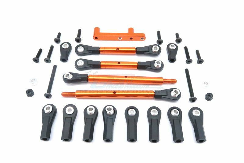 GPM CC161 ALLOY REAR ADJUSTABLE SUSPENSION LINKS RC 1/10 TAMIYA CC-01 TRUCK