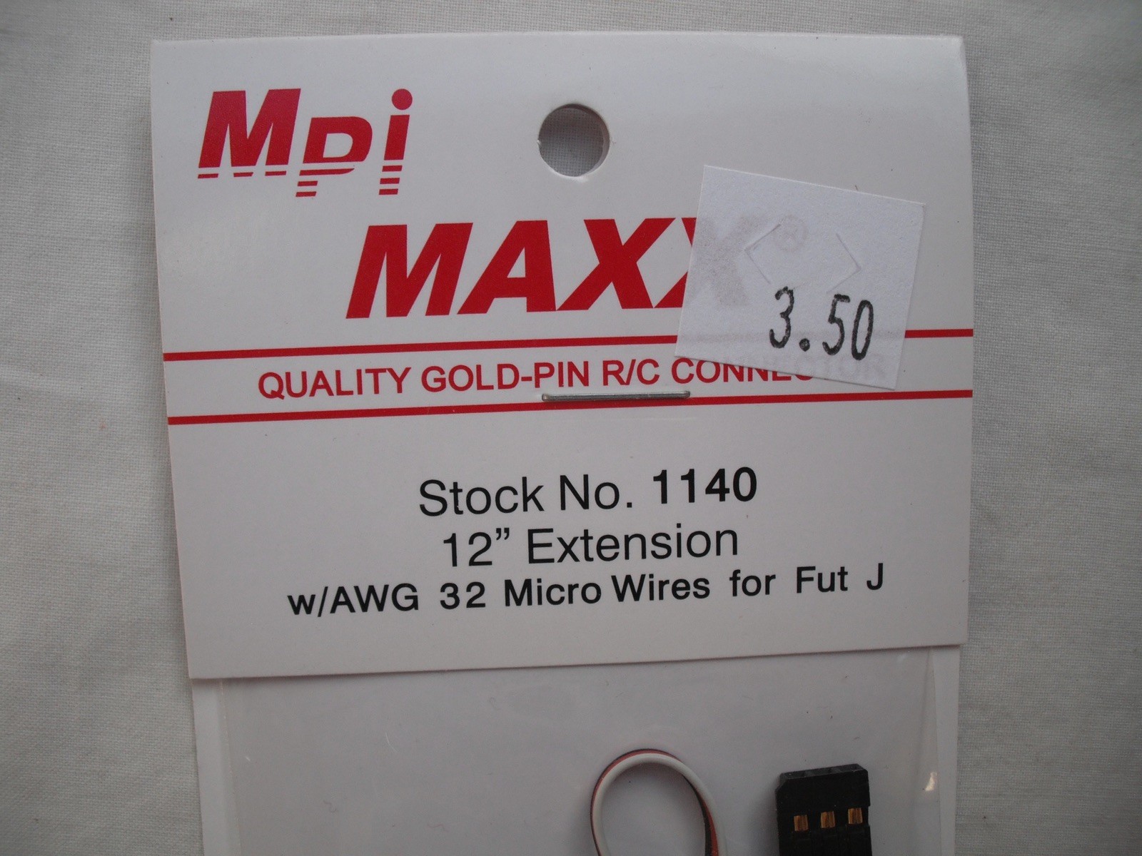Lot of 3 Maxx Products Mpi 1140, 12″ Extension, Cable Wire,RC R/C Plane Airplane