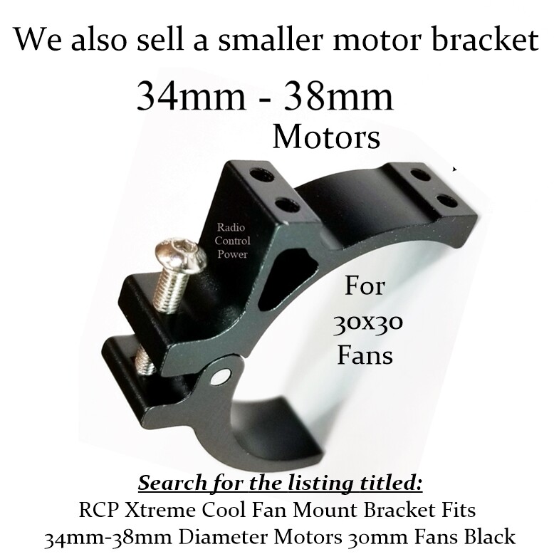 RCP Xtreme Cool Fan Mount Bracket Fits 40-42mm, 45-49mm, or 56mm Diameter Motors