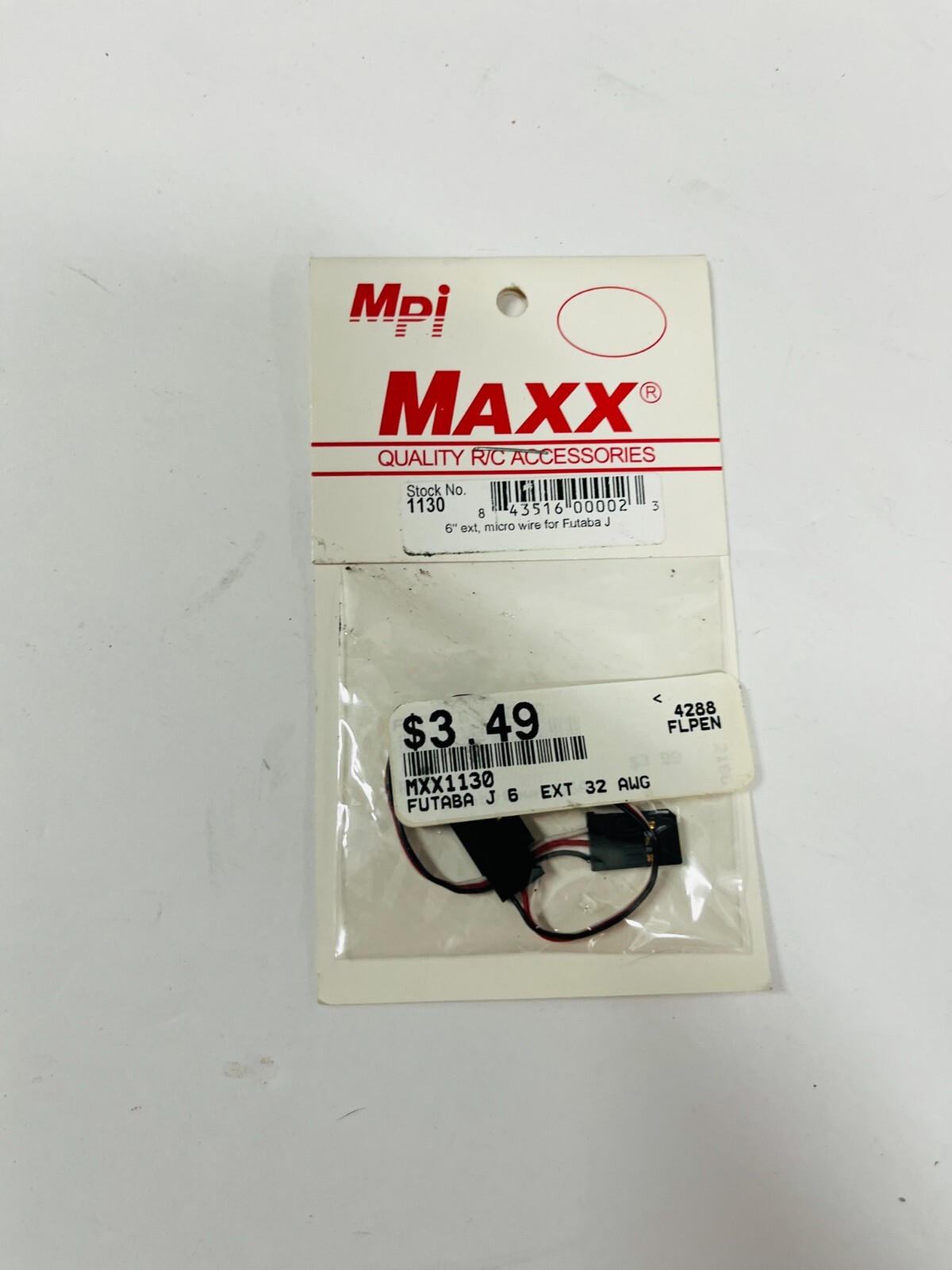 Mpi Maxx Servo Extension 6″ Micro Wire for Futaba J Rc Airplane Helicopter 1130