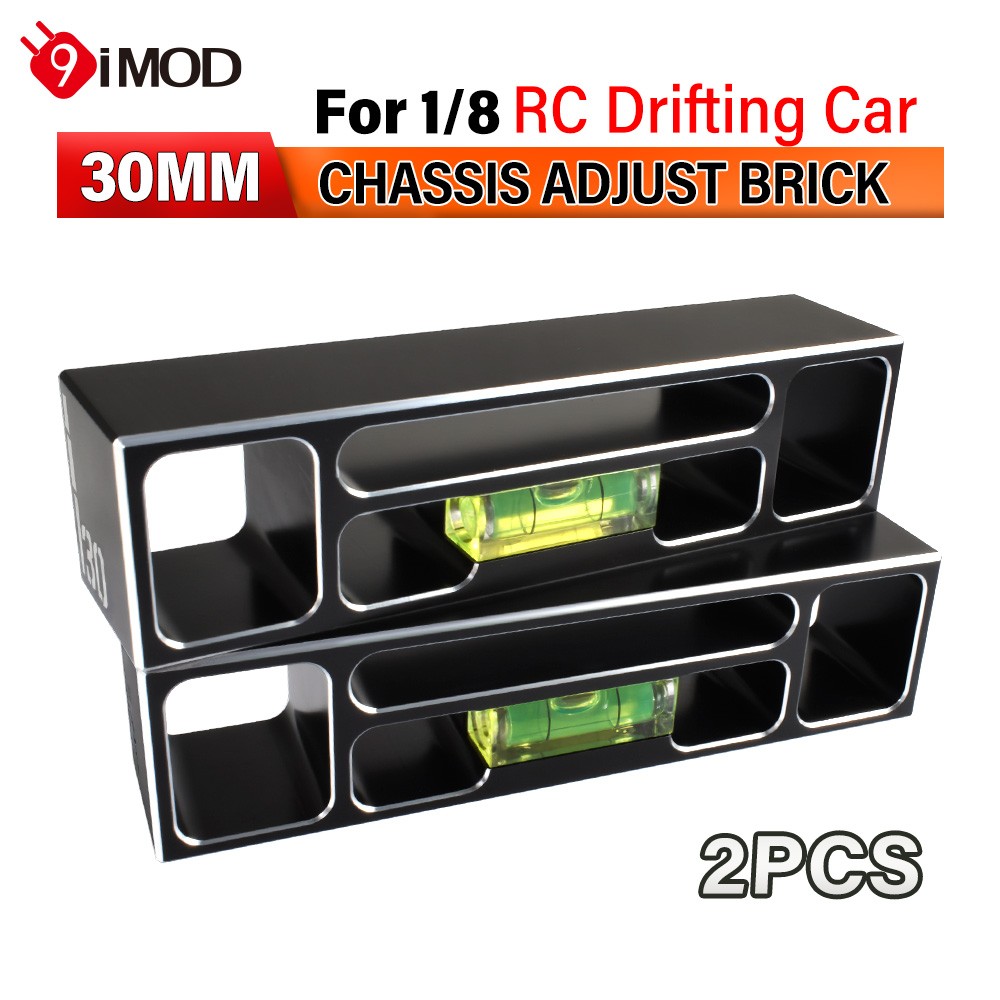 9IMOD 30MM Chassis Droop Blocks Chassis Adjust Brick Ruler for 1/8 RC Racing Car