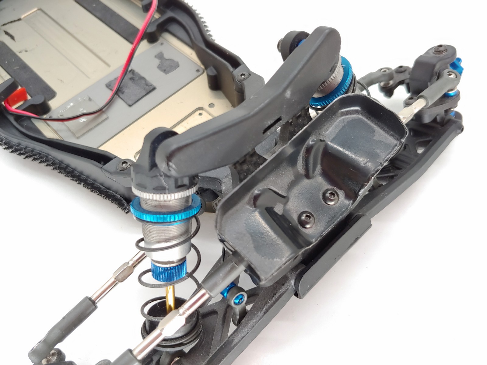 Team Associated RC10B7 B7 1/10 2wd Buggy Roller Slider Chassis w/ Body & Parts