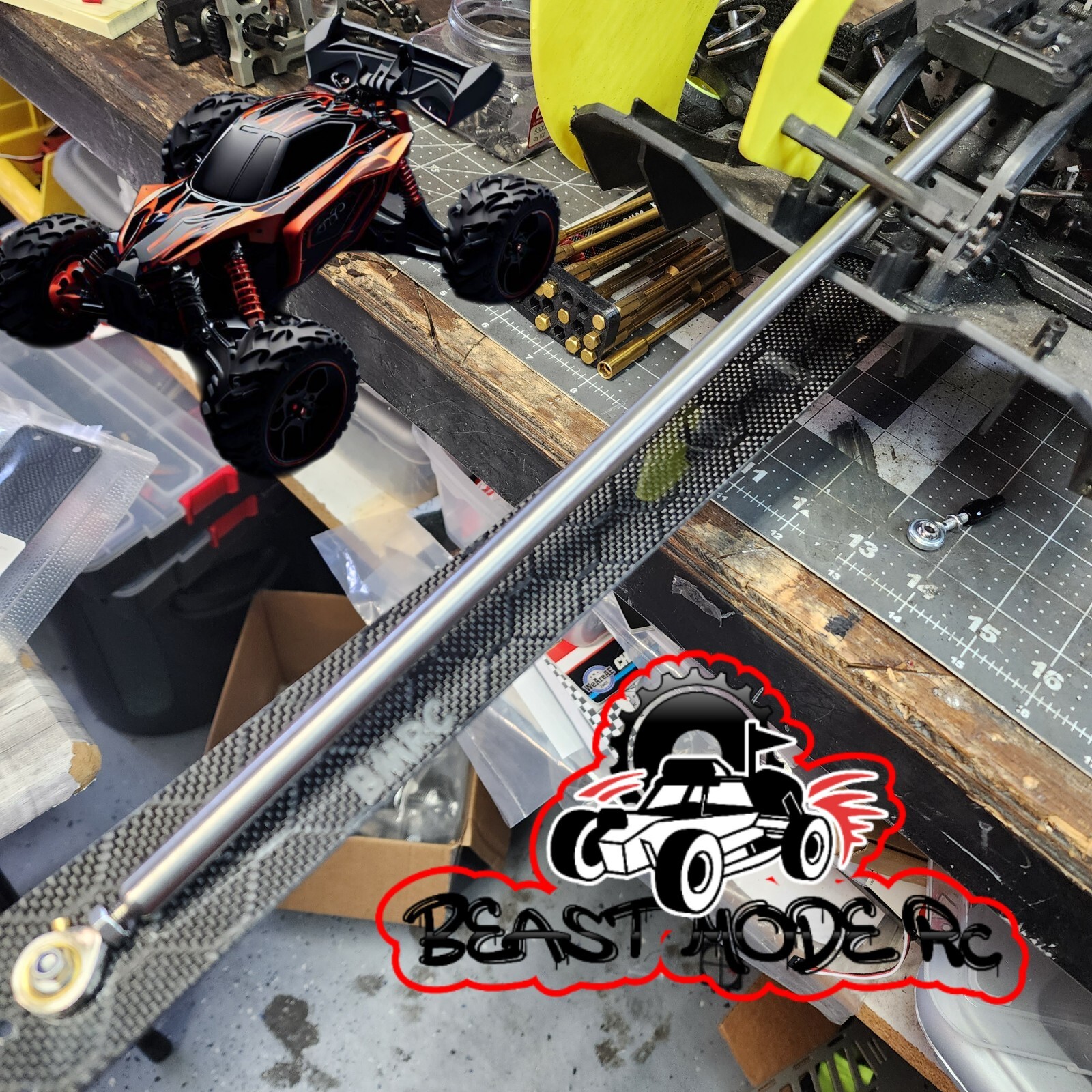 Arrma Hobao Wheelie Bar Torsion Rod 22″ Adjustable Titanium Chromoly BMRC