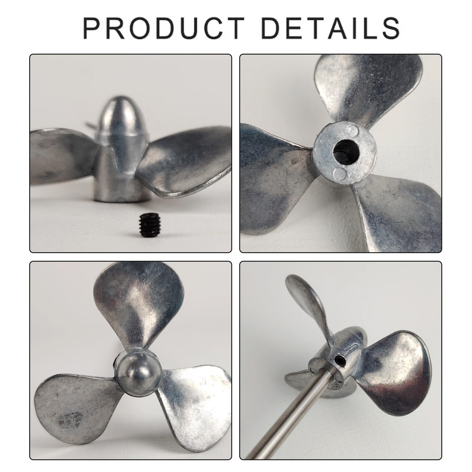 3 Blades RC Boat Metal Propeller D30/34/38/42/46mm Brass Props M4 mm Shaft