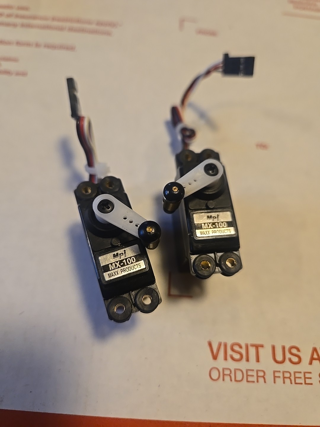 Lot of 2 Maxx Products Mpi MX-100 Servo