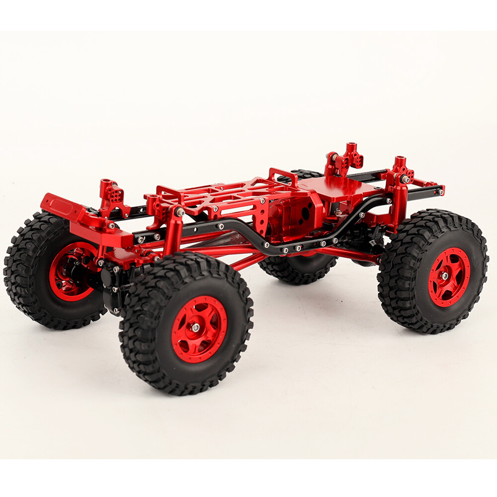 Metal Chassis Assembly Empty Frame RC Car Kit for Axial 1/24 SCX24 90081 Upgrade