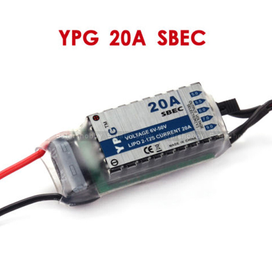 YPG ESC 20A 2~12S 40A 60A 80A 2~6S BEC Electronic Speed Control for RC Helicopte