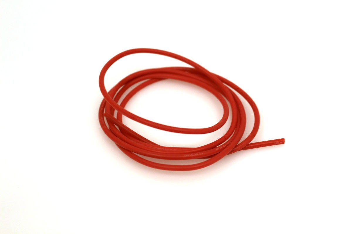 Racers Edge 18 Gauge Silicone Wire 3′ Red Corrosion Resistance Flexible RCE1221