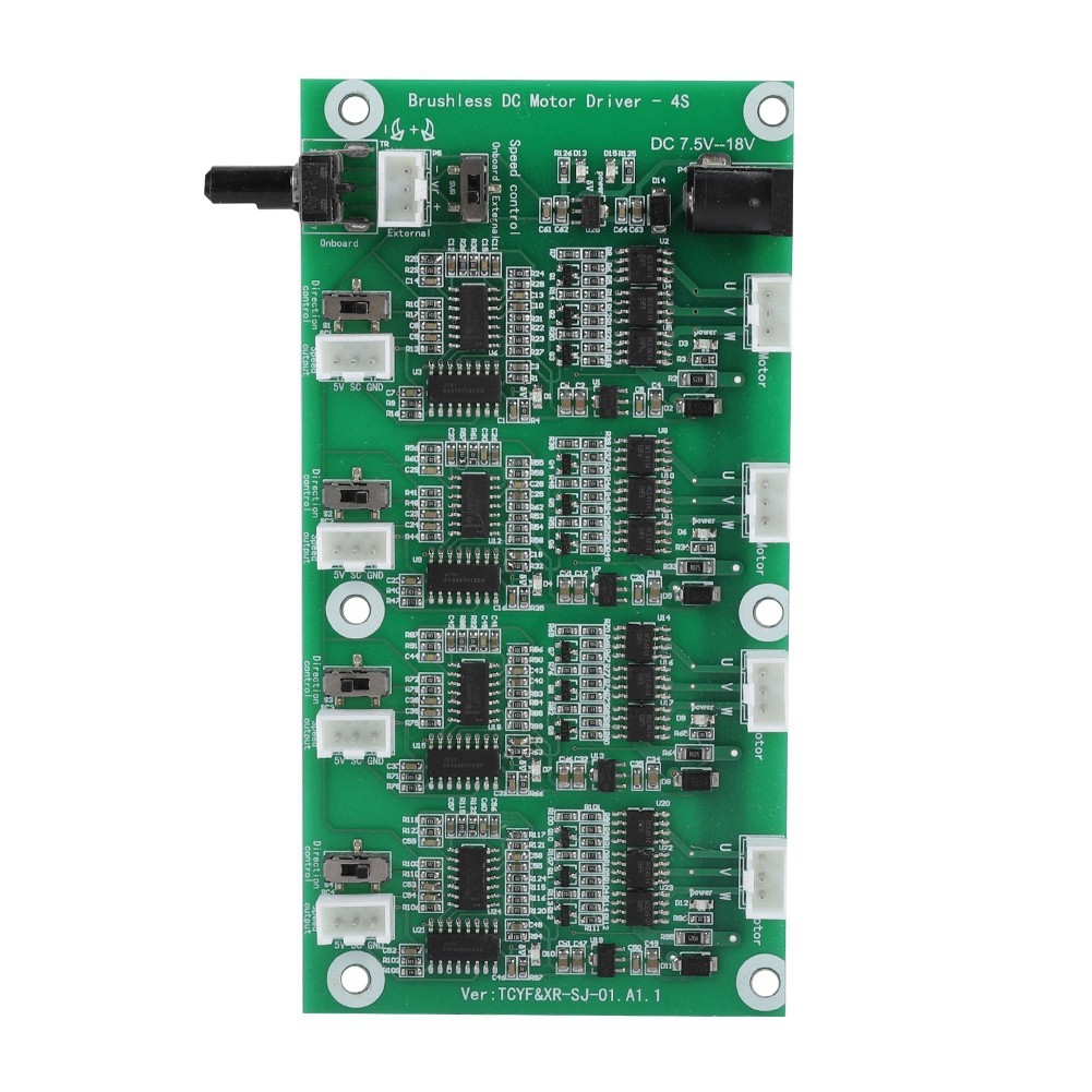 4 Channels Brushless Motor PWM Multi Level Protection Brushless Motor Speed