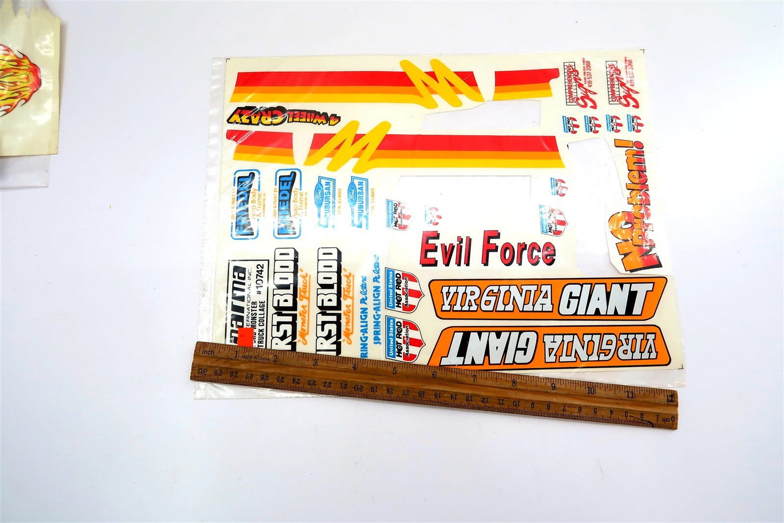 Huge Lot of R/C Airplane Decals Stickers Flames, Numbers, Stars, Etc hundreds!!