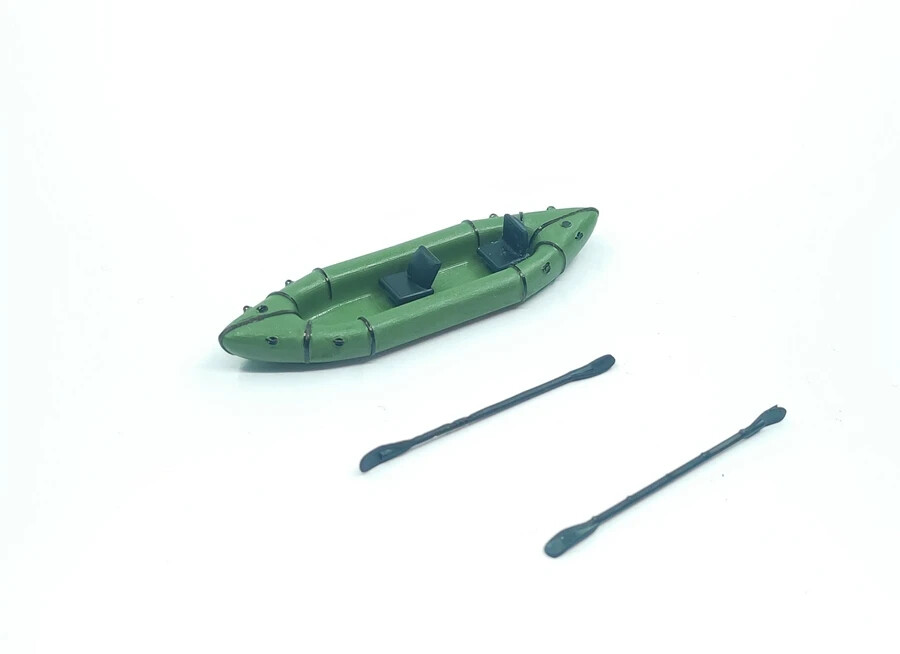 1: 64 Ship Model Manual Simulation Double Kayak Adventure Inflatable Boat YY38