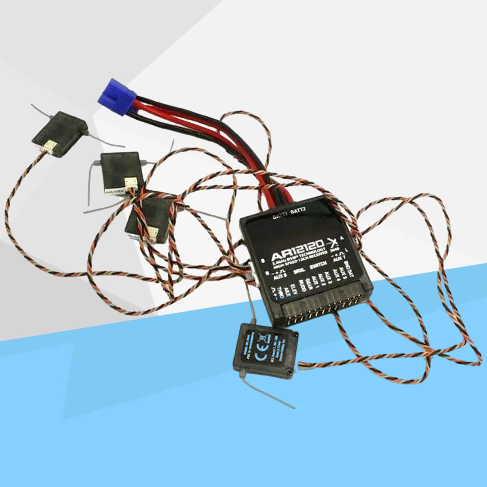 2.4GHZ 12-Channel DSMX/XPlus Power Safe Receiver ± 4 Satellites for SPMAR12120