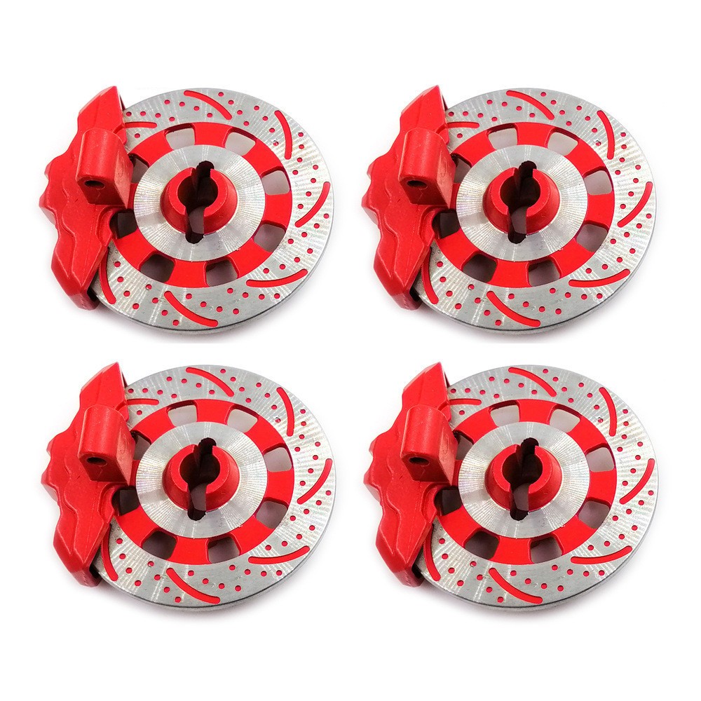 4Pcs Red Brake Disc Calipers For TRAXXAS UDR Unlimited Desert Racer 1/7 RC Car B
