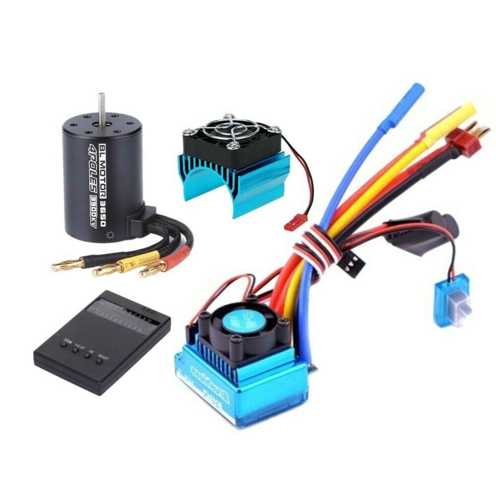 Brushless Motor+120A Waterproof Brushless Esc DIY Part For 1/10 HSP HPI RC Car