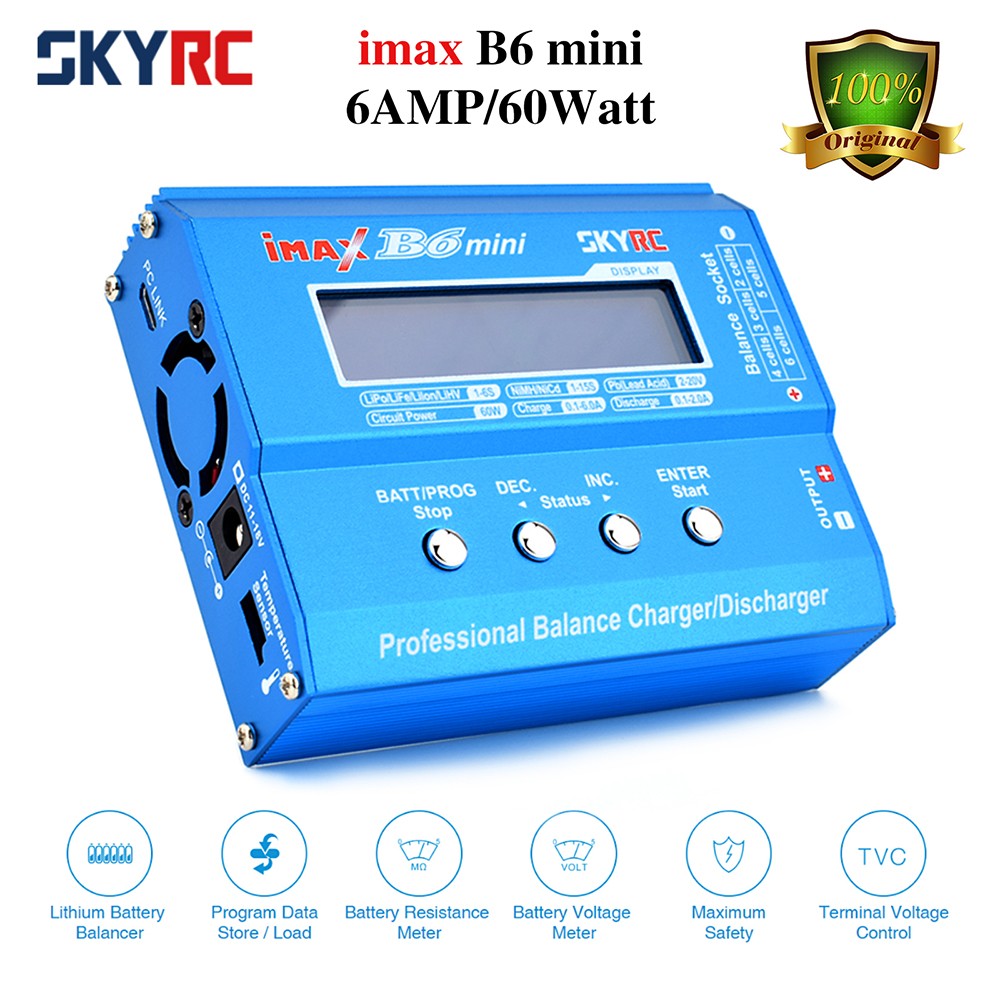 SKYRC IMAX B6 EVO B6 V2 B6 Mini B6AC V2 LiPo Battery Balance Charger Discharger