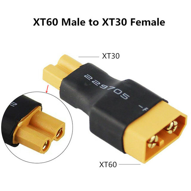 XT60 XT30 Battery Connector Adapter 10CM 16AWG Silicone Wire Cable for RC Model