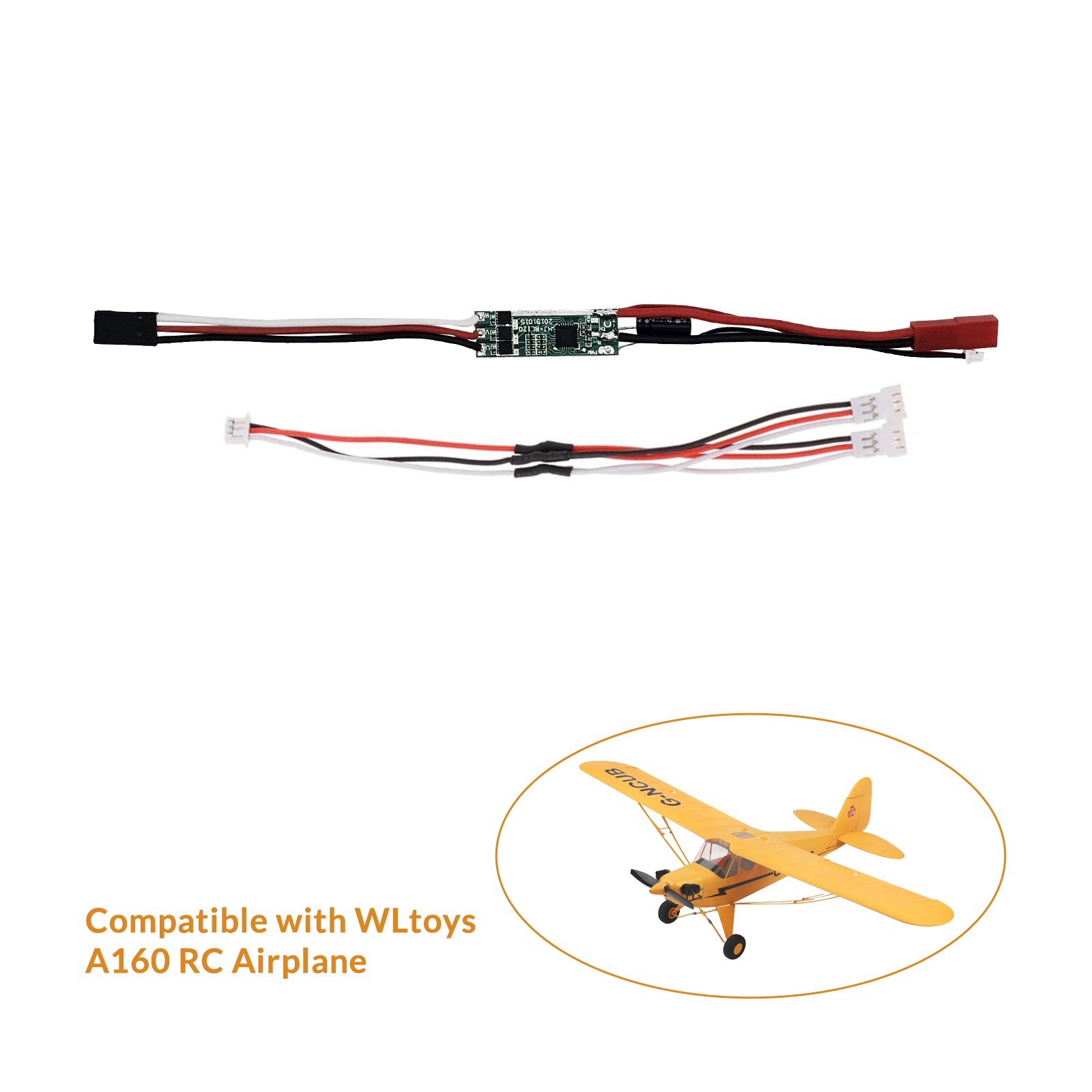 Replacement ESC, Extension Wire, Compatible with WLtoys XKS A160 RC Plane